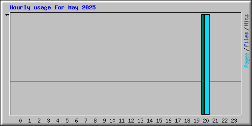 Hourly usage for May 2025