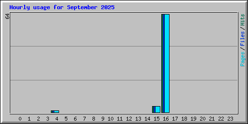 Hourly usage for September 2025