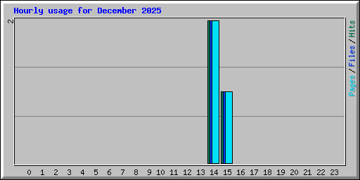 Hourly usage for December 2025